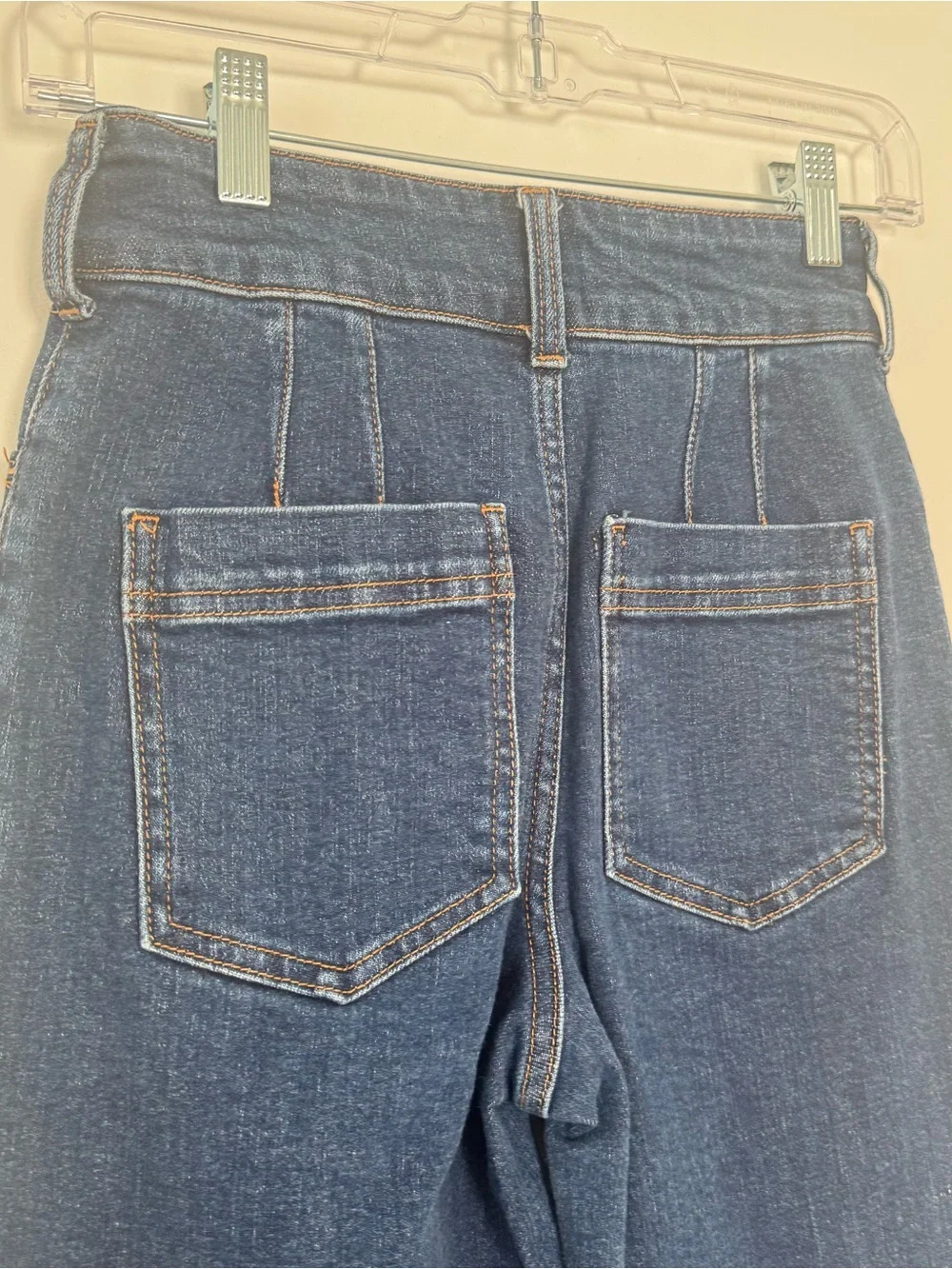 Pilcro The Skipper Seamed High-rise Crop Wide Leg Jeans - Picture 9 of 11